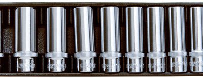 1/2" Doppenset lang 6 kant, 13dlg, S-module