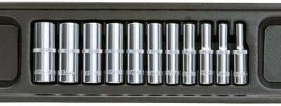 1/4" Doppenset lang 6 kant, 11dlg, S-module CSS02611S