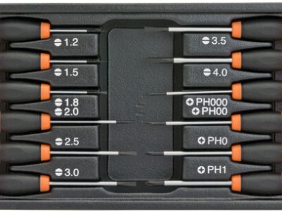 Micro schroevendraaierset, 12dlg (plat+PH), S-Module