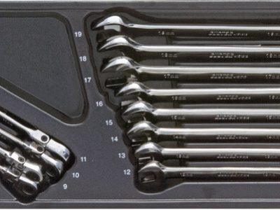 Steekringratelsleutelset, flex, 12dlg, M-module