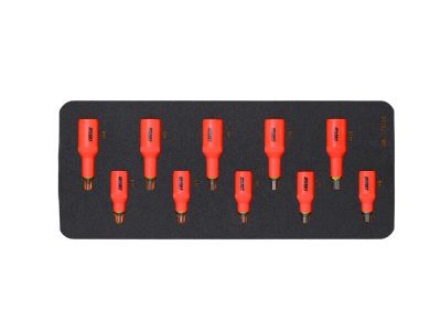 VDE 3/8"+1/2" Doppenset inbus, 10dlg, M-module CSB17010E