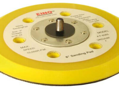 Steunpad Ø150mm velcro 6 gaten, 5/16" UNF buitendraad
