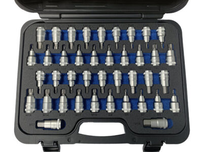 1/2" Doppenset torx/inbus/veeltand/ribe, 40dlg