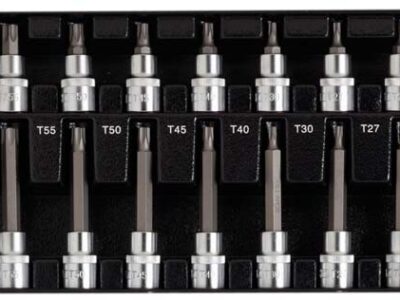 1/2" Doppenset torx, kort+lang, 18dlg, M-module