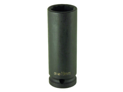 1/2" Krachtdop, 19mm lang, 12-kant