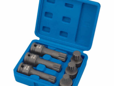 1/2" Krachtdoppenset veeltand/spline, 6dlg