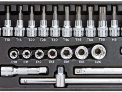 3/8" Bitdop+E-torxset, 32dlg, S-module
