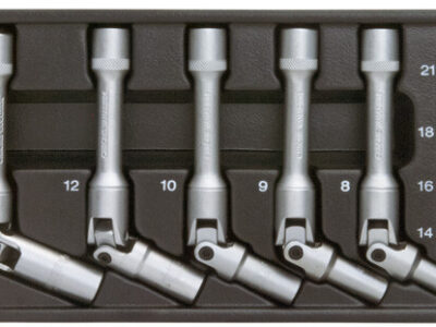 3/8" Bougie/gloeibougie doppenset, 10dlg, S-module