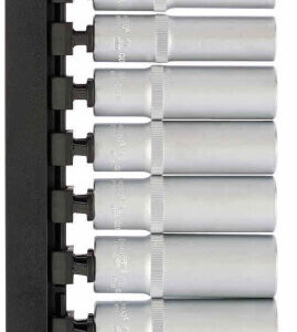 3/8" Doppenrail kunststof houder, 12dlg