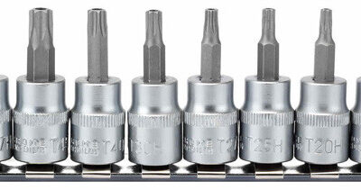 3/8" Doppenrail resi torx, 10dlg