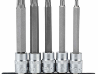 3/8” Doppenrail spline lang, 5dlg