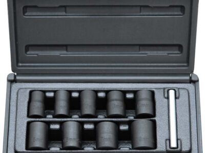 3/8" Spiraal doppenset, 9dlg, int.