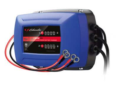 Acculader 2 bank SC348 12V, 15A