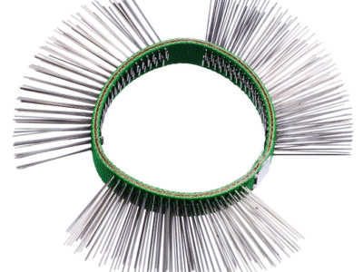 Borstelband 11mm, fijn (groen)