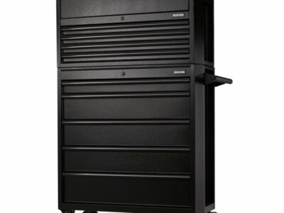 BUNKER Gereedschapswagen met topkoffer, 92cm, zwart