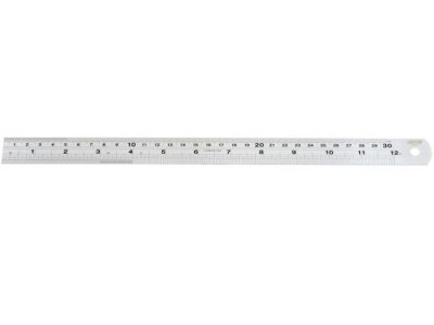 Liniaal 30cm, metaal