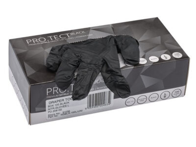 Nitril handschoenen zwart, L, 100st