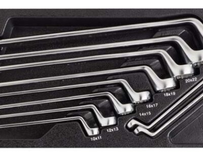 Ringsleutelset gebogen, 10dlg, M-module