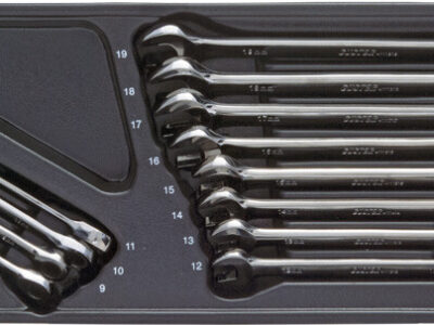 Steekring-ratelsleutelset, L/R, 12dlg, M-module