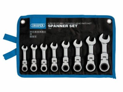 Steekringratelsleutelset, mini flex, 8dlg