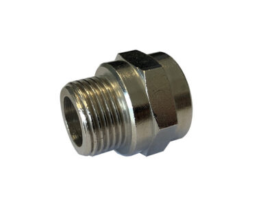 Verloopnippel 1/4" buitendraad x 1/4" binnendraad