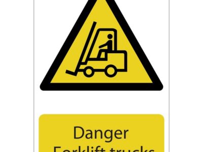 Heftruck waarschuwingsbord