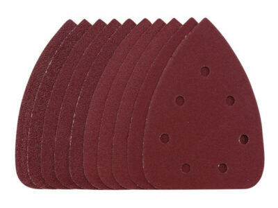 Schuurpad 140mm, velcro, 6 gaten, assortiment, 10st