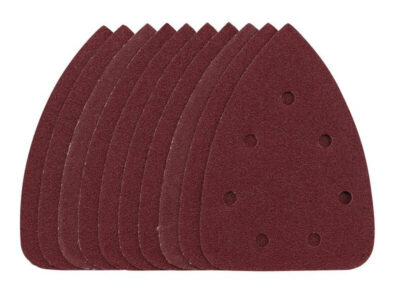 Schuurpad 140mm, velcro, 6 gaten K80, 10st