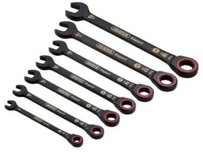Steekringratelsleutelset, zwart, 7dlg