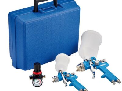Verfspuit HVLP met bovenbeker set, 7dlg