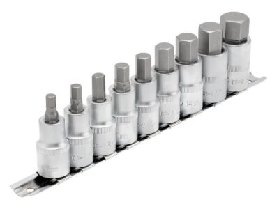 1/2" Doppenrail inbus, 9dlg