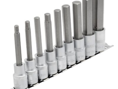 1/2" Doppenrail inbus lang, 9dlg