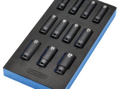 1/2" Krachtdoppenset lang in FOAM, 11dlg