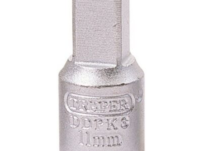 3/8" Carterplugdop 11mm, vierkant uitwendig