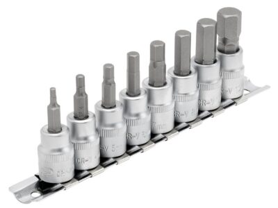3/8" Doppenrail inbus, 8dlg