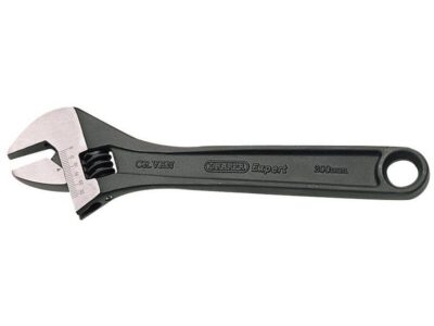 Draper Expert Crescent-Type Adjustable Wrench with Phosphate Finish, 200mm, 29mm