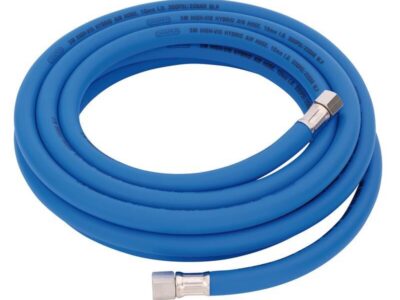 Luchtslang 10mm, high visibility, blauw (1/4" draaibare aansl.), 5m