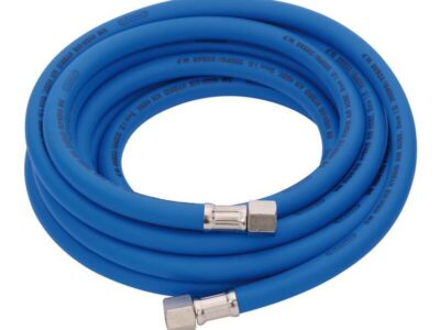 Luchtslang 8mm, high visibility, blauw (1/4" draaibare aansl.), 5m