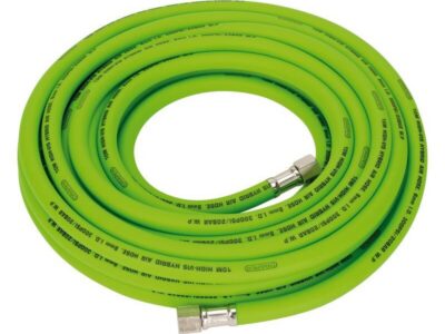 Luchtslang 8mm, high visibility, groen (1/4" draaibare aansl.), 10m