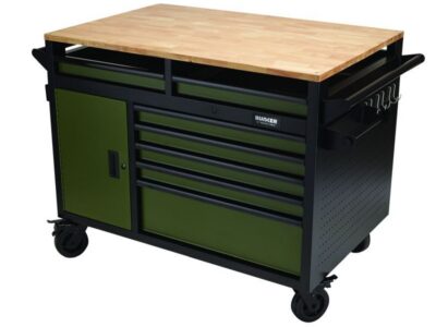 BUNKER Gereedschapswagen / werkbank 122cm, groen