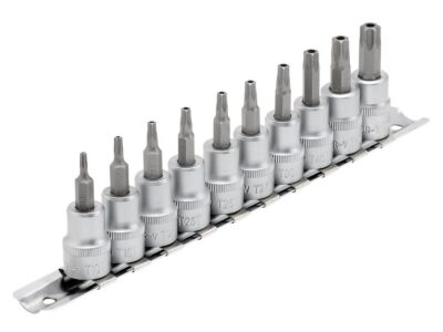 Draper doppenrail - 3/8 inch - Resitorx - 10-delig