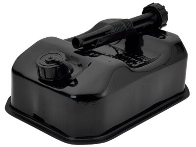 Jerrycan staal , laag model, 5L, zwart