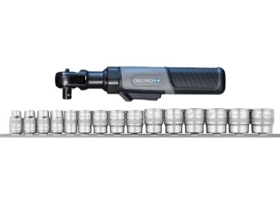 Mini 3/8" Ratelsleutel oplaadbaar + 3/8" Doppenrail, 15dlg