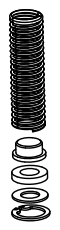 Spindel veerset. 020.0121