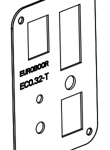 Besturingspaneel voorzijde voor ECO.32/T. PP.32TEU/4