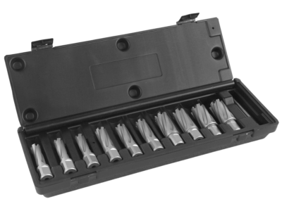 Kernboren set, TCT, DoC 35 mm, Dmin 14 mm, Dmax 26 mm. TCT.KIT/10S-M1